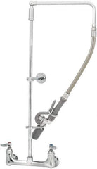 T&S Brass - No Spout, 2 Way Design, Wall Mount, Wall Pre Rinse Faucet Assembly - Lever Handle - Industrial Tool & Supply