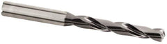 Kennametal - 14.2mm 135° Solid Carbide Jobber Drill - Multilayer TiAlN Finish, Right Hand Cut, Spiral Flute, Straight Shank, 133mm OAL, Standard Point - Industrial Tool & Supply