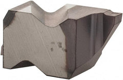Kennametal - 2047NG K Grade KCU25, 1.19mm Cutting Width Carbide Grooving Insert - 1.27mm Max Depth of Cut, Right Hand, 0.09mm Corner Radius, AlTiN Finish - Industrial Tool & Supply