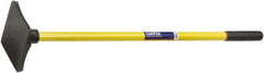 Ability One - 8" High x 8" Wide Round Steel Tamper - 42" Long Fiberglass Straight Handle - Industrial Tool & Supply