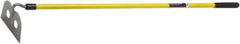 Ability One - 7" High x 10" Wide Round Steel Hoe - 62" Long Fiberglass Straight Handle - Industrial Tool & Supply