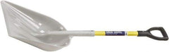 Ability One - 19" High x 14-1/4" Wide Round Steel Shovel - 29" Long Fiberglass Straight Handle - Industrial Tool & Supply