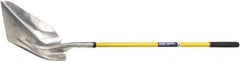 Ability One - 19" High x 15-1/4" Wide Round Steel Shovel - 51" Long Fiberglass Straight Handle - Industrial Tool & Supply