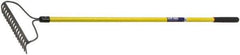 Ability One - Bow Rake with 57" Straight Fiberglass Handle - 16 Tines, 2-1/2" Tine Length - Industrial Tool & Supply