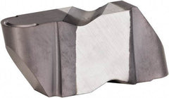 Kennametal - 4062NR K Grade KCU25, 3.18mm Cutting Width Carbide Grooving Insert - 3.81mm Max Depth of Cut, Left Hand, 1.59mm Corner Radius, AlTiN Finish - Industrial Tool & Supply