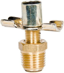 Parker - 1/4" Pipe, External Seal Drain Cock & Shutoff Valve - 1/4-18 Thread, 150 Max psi - Industrial Tool & Supply