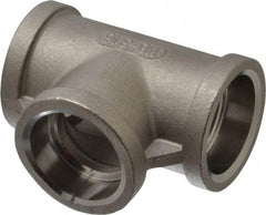 Merit Brass - 1" Grade 316 Stainless Steel Pipe Tee - Socket Weld x Socket Weld x Socket Weld End Connections, 150 psi - Industrial Tool & Supply