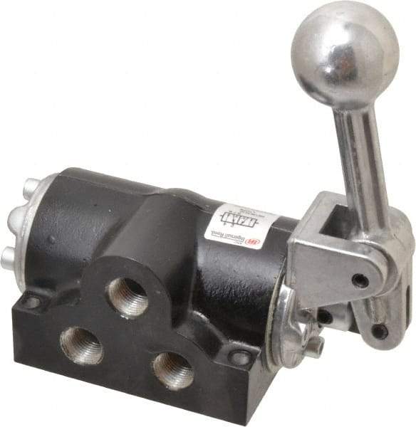 ARO/Ingersoll-Rand - 3/8" NPT Air Control Valve - 4-Way, 2 Position, Lever/Manual Actuated, Manual Return, 2.3 CV Rate & 150 Max psi - Industrial Tool & Supply