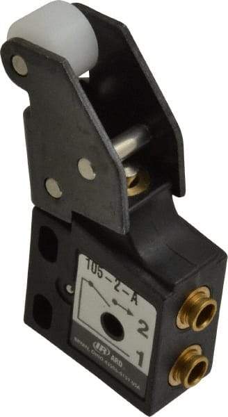 ARO/Ingersoll-Rand - 0.09 CV Rate, 3 Way Mini Mechanical Valve - 5/32" NPT Inlet, 5/32" NPT Outlet, 150 Max psi - Industrial Tool & Supply