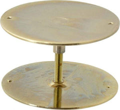 Don-Jo - 2-5/8" Diam Filler Plate - Steel, Brass Plated Finish - Industrial Tool & Supply