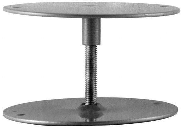 Don-Jo - 2-5/8" Diam Filler Plate - Steel, Silver Coated Finish - Industrial Tool & Supply