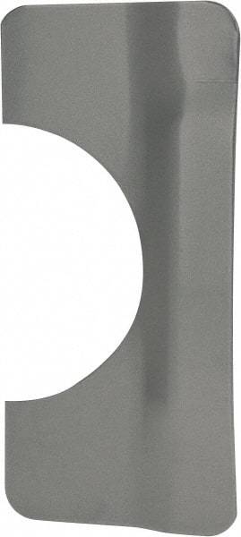 Don-Jo - 7" Long x 3-1/4" Wide, Latch Protector - Silver Coated Steel - Industrial Tool & Supply