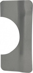 Don-Jo - 7" Long x 3-1/4" Wide, Latch Protector - Silver Coated Steel - Industrial Tool & Supply