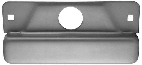 Don-Jo - 8" Long x 3-1/2" Wide Strike Protector - Silver Coated Steel - Industrial Tool & Supply