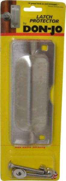 Don-Jo - 7" Long x 2-3/4" Wide, Latch Protector - Stainless Steel - Industrial Tool & Supply
