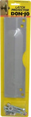 Don-Jo - 11" Long x 3" Wide, Latch Protector - Silver Coated Steel - Industrial Tool & Supply