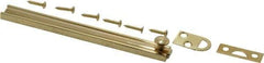 Don-Jo - 6" Long, 1/2" Wide Brass Slide Bolt - US3 Bright Brass - Industrial Tool & Supply