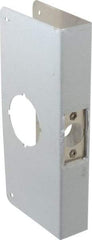 Don-Jo - 4" Wide x 9" High, Stainless Steel, Door Reinforcer - 1-3/8" Thick Door, 2-3/8" Backset - Industrial Tool & Supply