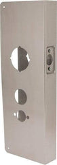 Don-Jo - 5" Wide x 15" High, Stainless Steel, Door Reinforcer - 1-3/4" Thick Door, 2-3/4" Backset - Industrial Tool & Supply