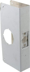 Don-Jo - 4" Wide x 9" High, Stainless Steel, Door Reinforcer - 1-3/4" Thick Door, 2-3/8" Backset - Industrial Tool & Supply