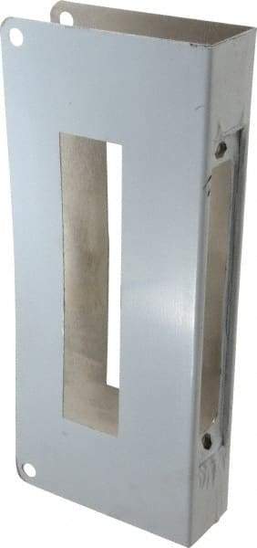 Don-Jo - 5" Wide x 12" High, Stainless Steel, Door Reinforcer - 1-3/4" Thick Door, 2-3/4" Backset - Industrial Tool & Supply