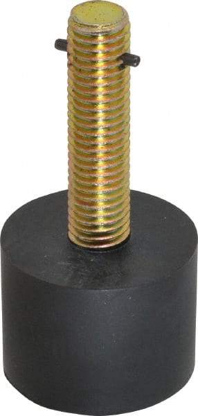 Don-Jo - 1" Projection Detention Door Stop - Floor Mount, Uncoated - Industrial Tool & Supply