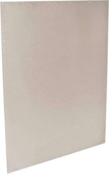Don-Jo - 34" Long x 42" High Armor Plate - Stainless Steel - Industrial Tool & Supply