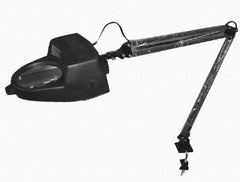 Value Collection - 40 Inch, Swing Arm, Clamp on, Incandescent, Black, Magnifying Task Light - 13 Watt, 1.75x Magnification, 3-1/2 Inch Wide, 3-1/2 Inch Long - Industrial Tool & Supply
