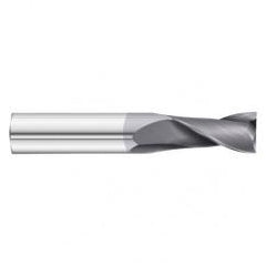 22mm Dia. x 100mm Overall Length 2-Flute Square End Solid Carbide SE End Mill-Round Shank-Center Cut-TiAlN - Industrial Tool & Supply