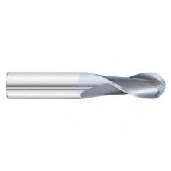 3/4 x 1-1/2 x 4 2 Flute Ball Nose  End Mill- Series 3215SD - Industrial Tool & Supply