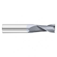 17/64 Dia. x 2-1/2 Overall Length 2-Flute Square End Solid Carbide SE End Mill-Round Shank-Center Cut-TiCN - Industrial Tool & Supply