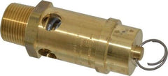Conrader - 1" Inlet, ASME Safety Relief Valve - 150 Max psi, Brass, 1,244 Cubic' per Min - Industrial Tool & Supply