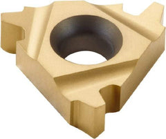 Seco - 16EL External Left Hand Trapez Laydown Threading Insert - Grade CP500, TiAlN/TiN Coated Carbide, 9.53mm Inscribed Circle - Industrial Tool & Supply