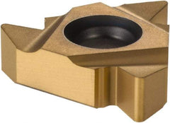 Seco - 22ER External Right Hand 5 UN Laydown Threading Insert - Grade CP500, TiAlN/TiN Coated Carbide, 12.7mm Inscribed Circle - Industrial Tool & Supply