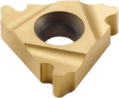 Seco - 27ER External Right Hand 4 Round Laydown Threading Insert - Grade CP500, TiAlN/TiN Coated Carbide, 15.88mm Inscribed Circle - Industrial Tool & Supply