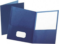 OXFORD - 8-1/2" Long x 11" Wide Pocket - Blue - Industrial Tool & Supply