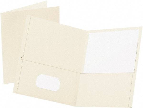 OXFORD - 8-1/2" Long x 11" Wide Pocket - White - Industrial Tool & Supply