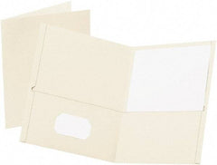 OXFORD - 8-1/2" Long x 11" Wide Pocket - White - Industrial Tool & Supply