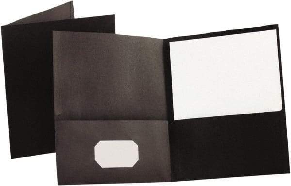 OXFORD - 8-1/2" Long x 11" Wide Pocket - Black - Industrial Tool & Supply