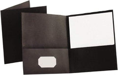 OXFORD - 8-1/2" Long x 11" Wide Pocket - Black - Industrial Tool & Supply