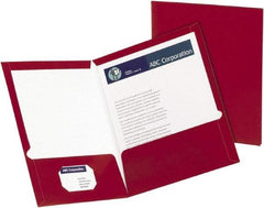 OXFORD - 8-1/2" Long x 11" Wide Pocket - Crimson - Industrial Tool & Supply