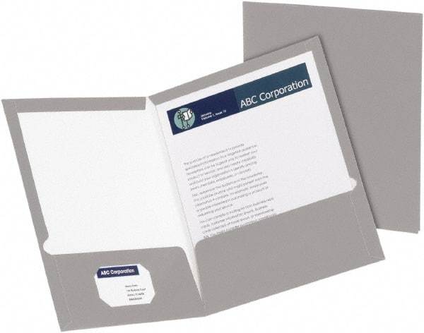 OXFORD - 8-1/2" Long x 11" Wide Pocket - Gray - Industrial Tool & Supply