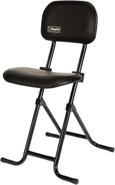ShopSol - Swivel & Adjustable Stools Type: Sit-Stand Stool Base Type: Tubular Steel - Industrial Tool & Supply