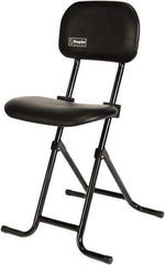 ShopSol - Swivel & Adjustable Stools Type: Sit-Stand Stool Base Type: Tubular Steel - Industrial Tool & Supply