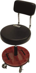 ShopSol - Swivel & Adjustable Stools Type: Adjustable Height Stool Base Type: Steel - Industrial Tool & Supply