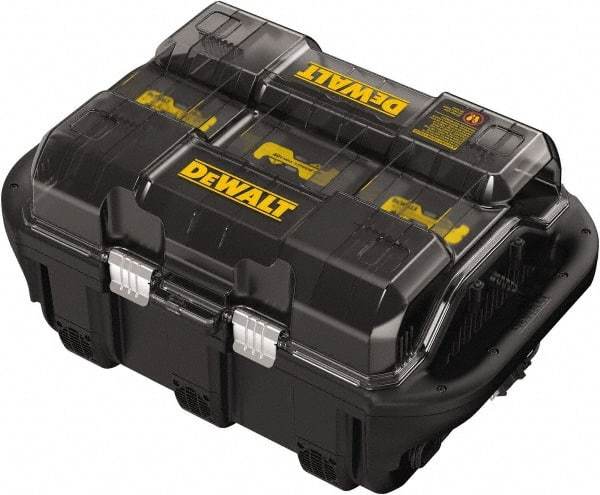 DeWALT - 40 Volt, 6 Battery Lithium-Ion Power Tool Charger - 1 hr & 30 min to Charge, AC Wall Outlet Power Source - Industrial Tool & Supply