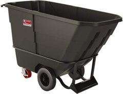 Suncast - 1,400 Lb Load Capacity, 16 Bushels, 0.75 Cu Yd, Polyethylene Tilt Truck - 30-3/4" Wide x 69.3" Long x 42.68" High, Matte Gray - Industrial Tool & Supply