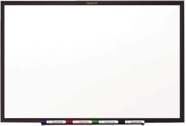 Quartet - 36" High x 48" Wide Dry Erase - Melamine, Includes Dry-Erase Marker & Mounting Hardware - Industrial Tool & Supply