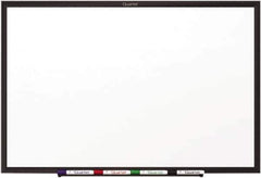 Quartet - 24" High x 36" Wide Dry Erase - Melamine, Includes Dry-Erase Marker & Mounting Hardware - Industrial Tool & Supply