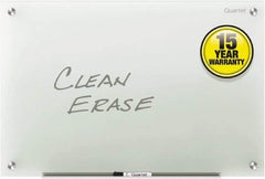 Quartet - 48" High x 72" Wide Dry Erase - Glass, Includes Dry-Erase Marker, (2) Rare-Earth Magnets & Mounting Kit - Industrial Tool & Supply